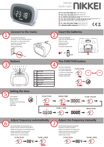 Manual de uso Nikkei NR200UK Radiodespertador
