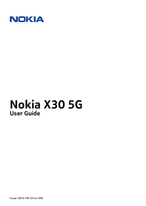 Handleiding Nokia X30 5G Mobiele telefoon