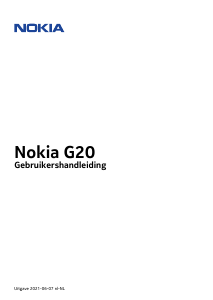 Handleiding Nokia G20 Mobiele telefoon