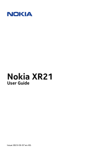 Handleiding Nokia XR21 Mobiele telefoon