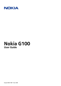Handleiding Nokia G100 Mobiele telefoon