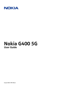 Handleiding Nokia G400 5G Mobiele telefoon