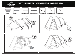 Handleiding Obelink Lodge 180 Tent
