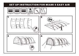 Handleiding Obelink Miami 6 Easy Air Tent