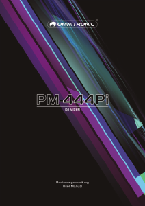Handleiding Omnitronic PM-444Pi Mengpaneel