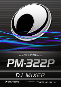 Handleiding Omnitronic PM-322P Mengpaneel