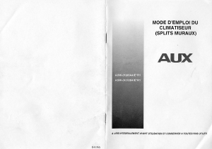 Mode d’emploi AUX ASW-(H)09A4/EYR1 Climatiseur