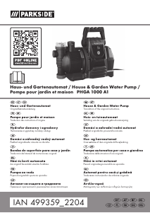Manuale Parkside PHGA 1000 A1 Pompa da giardino