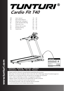 Manual de uso Tunturi Cardio Fit T40 Cinta de correr