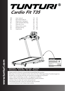 Manual Tunturi Cardio Fit T35 Treadmill