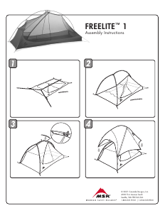 Руководство MSR FreeLite 1 Палатка