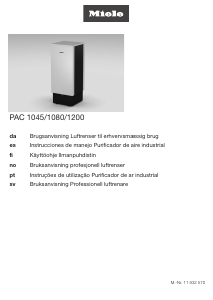 Manual Miele PAC 1080 Purificador de ar
