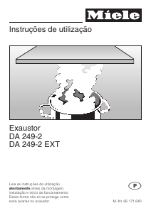 Manual Miele DA 249-2 Exaustor