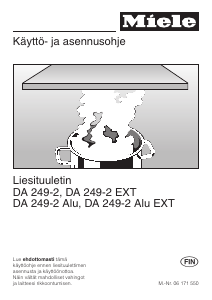 Käyttöohje Miele DA 249-2 Liesituuletin