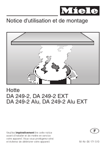 Mode d’emploi Miele DA 249-2 Hotte aspirante