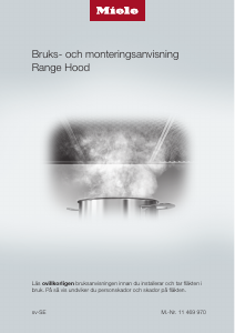 Bruksanvisning Miele DAR 1255 Köksfläkt