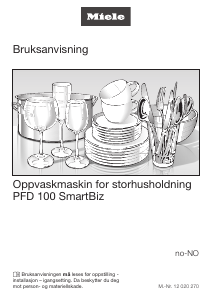 Bruksanvisning Miele PFD 100 Oppvaskmaskin