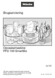 Brugsanvisning Miele PFD 100 SmartBiz Opvaskemaskine