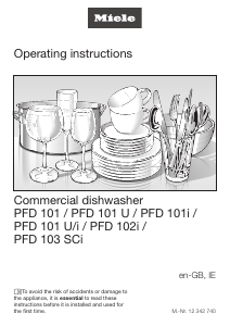 Manual Miele PFD 101 Dishwasher