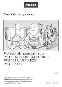 Priročnik Miele PFD 101 Pomivalni stroj