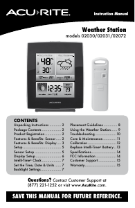 Manual AcuRite 02030 Weather Station