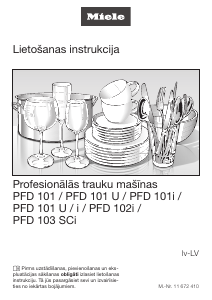 Rokasgrāmata Miele PFD 101i Trauku mašīna