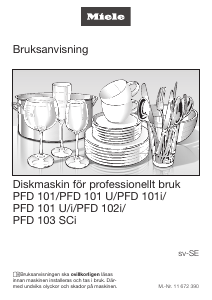 Bruksanvisning Miele PFD 101i Diskmaskin