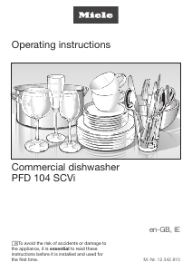 Manual Miele PFD 104 SCVi Dishwasher