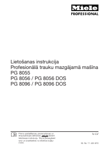 Rokasgrāmata Miele PG 8056 Trauku mašīna