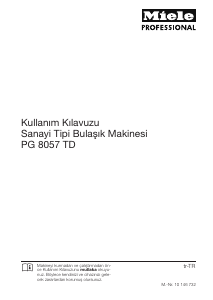 Kullanım kılavuzu Miele PG 8057 TD Bulaşık makinesi