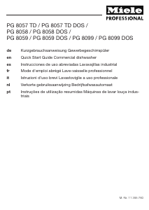 Mode d’emploi Miele PG 8059 U Lave-vaisselle
