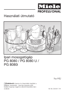 Használati útmutató Miele PG 8080 Mosogatógép