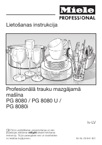 Rokasgrāmata Miele PG 8080 Trauku mašīna
