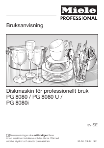 Bruksanvisning Miele PG 8080 Diskmaskin