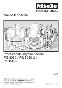 Manuál Miele PG 8080 Myčka na nádobí