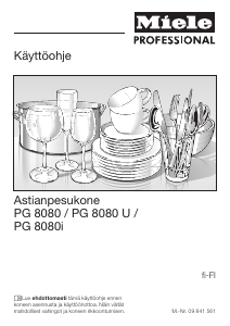 Käyttöohje Miele PG 8080 Astianpesukone