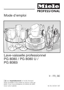Mode d’emploi Miele PG 8080 Lave-vaisselle