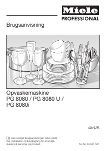 Brugsanvisning Miele PG 8080 i Opvaskemaskine