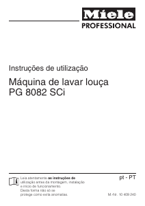 Manual Miele PG 8082 SCi XXL Máquina de lavar louça