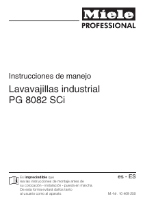 Manual de uso Miele PG 8082 SCi XXL Lavavajillas