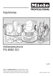 Käyttöohje Miele PG 8082 SCi XXL Astianpesukone