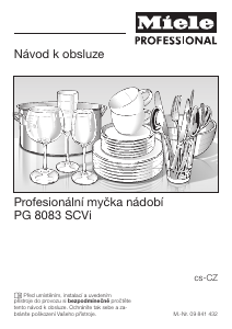Manuál Miele PG 8083 SCVi Myčka na nádobí
