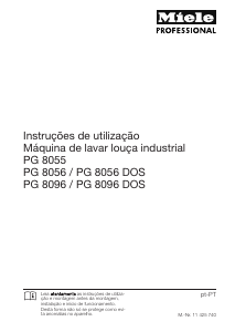 Manual Miele PG 8096 U Máquina de lavar louça