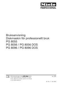 Bruksanvisning Miele PG 8096 U Diskmaskin