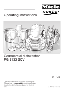 Manual Miele PG 8133 SCVi Dishwasher