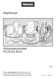 Käyttöohje Miele PG 8133 SCVi Astianpesukone