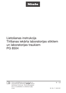 Rokasgrāmata Miele PG 8504 Trauku mašīna