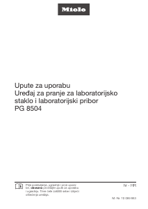 Priručnik Miele PG 8504 Perilica posuđa