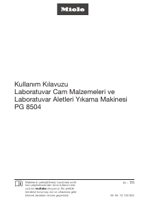 Kullanım kılavuzu Miele PG 8504 Bulaşık makinesi