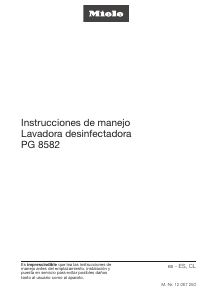Manual de uso Miele PG 8582 Lavavajillas